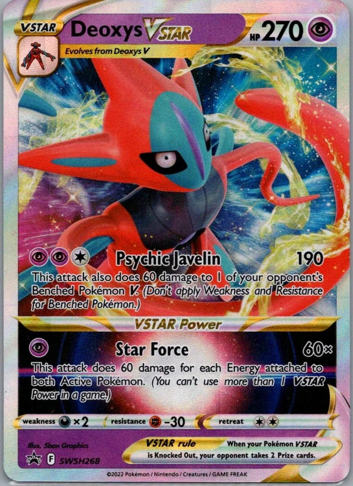 Deoxys VSTAR Promo SWSH: Sword & Shield Promo Cards SWSH268 NM - Image 1 of 2