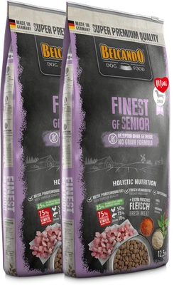 BELCANDO 2x 12,5 kg Finest GF Senior 25 kg Trockenfutter Hundefutter Mini XS-M - Bild 1 von 4