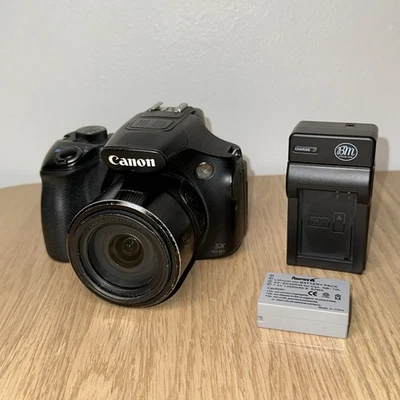 Canon PowerShot SX60 HS 16.1MP Digital Camera - Black - Image 1 of 4