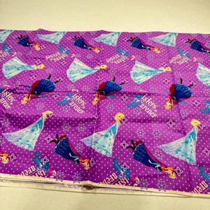 springs creative disney quilting fabric cotton frozen purple 49459 44x75 2 yard - Picture 1 of 10