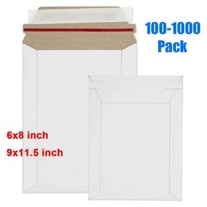100-1000 starre Foto Dokument Versandtaschen flach Karton Katalog Umschläge selbstklebend - Bild 1 von 12