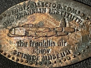 The Franklin Air Show The Franklin Institute Museum Zc centavo alargado #072599 - Imagen 1 de 2