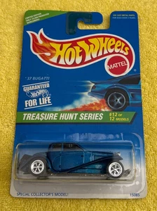 HOT WHEELS TREASURE HUNT - ‘37 BUGATTI - 1996 - #12 OF 12 - #439 - NIB Near Mint - Picture 1 of 6
