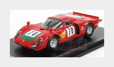 1:43 Spark Alfa Romeo 33/2 #70 Winner Ronde Cevenole 1969 I.Giunti Red SF175 Mod - Immagine 1 di 2