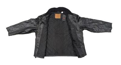 *全新* 尺寸 2XL - Levis 男式轰炸机夹克 100% 真皮羊皮 — 第 1/4 张图片