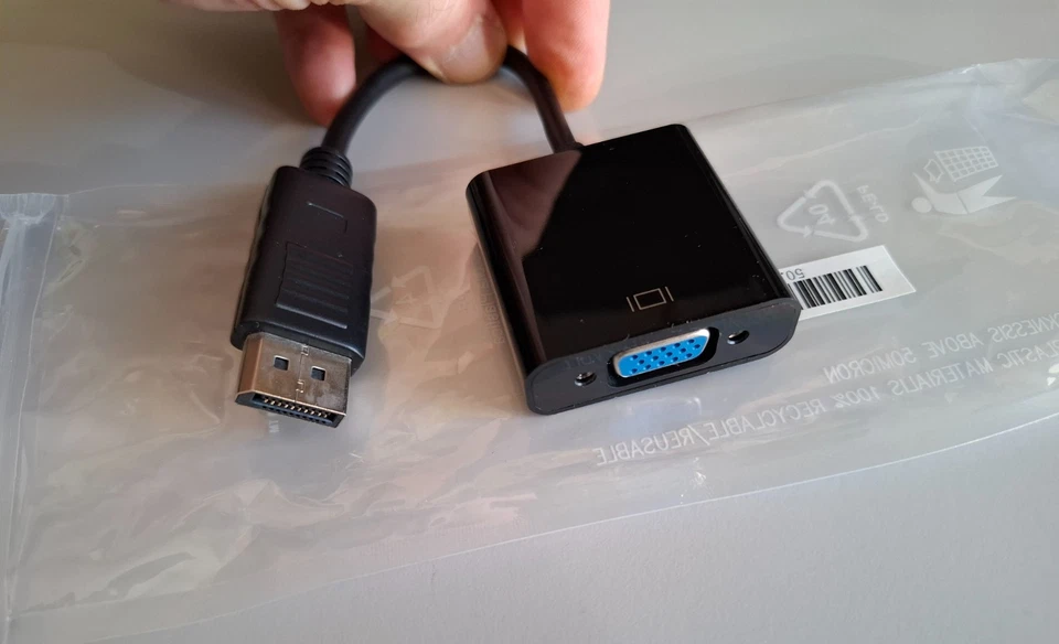 Adattatore Video Display Port (sorgente) to VGA (destinazione) DELL - Immagine 1 di 1