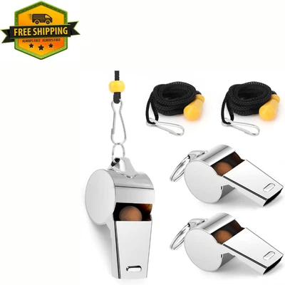 BRANDED Whistle, Whistle for Coaches, Stainless Steel Whistles Coach 2 PCS