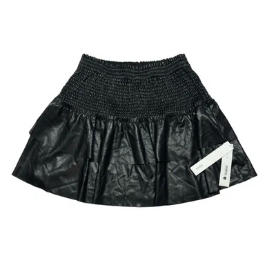 Minifalda para mujer AQUA negra de imitación de cuero talla pequeña nueva con etiquetas Foto 1 de 4