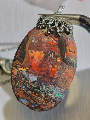 Ciondolo pendente opale boulder KOROIT Australiano - Immagine 1 di 4