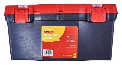 New Toolbox Organiser Top Carry Tray Builders Tool Chest 50Cm 19" Storage Case - Image 1 of 3
