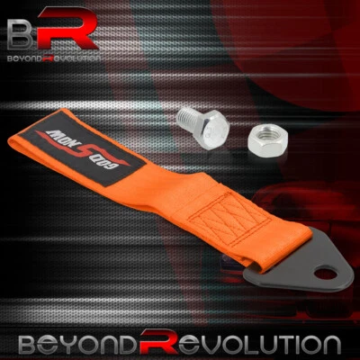 Para 240SX S13 Godsnow Chasis Tirando Delantero Trasero Emergencia Correa de Remolque Cinta ORAN Foto 1 de 3