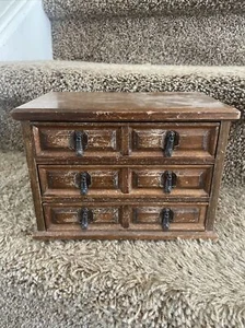 Bellissimo portagioie vintage Mele Musical 3 cassetti ottime condizioni - Foto 1 di 11