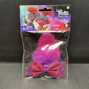 Trolls World Tour Girl Hair Bow Halloween Costume Accessory Purple Pink - Picture 1 of 2