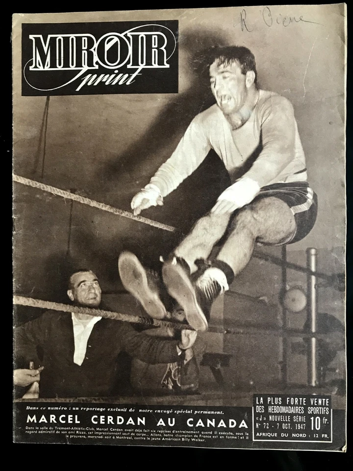 Miroir Sprint du 7/10/1947; Marcel Cerdan au Canada - Billy Walker - Photo 1/1