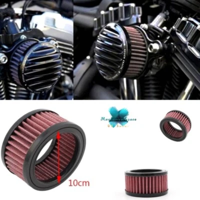 Motorcycle Universal Replacement Air Cleaner Intake Filter For Harley Sportster  - Imagem 1 de 4