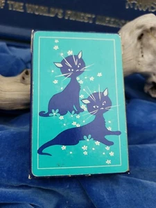 Factory Sealed Plastic Coated Old Style CATS Arrco Playing Card Co. USA Chicago - Picture 1 of 12