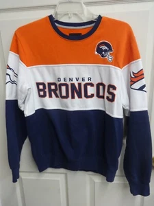 Vintage NFL Denver Broncos Multi Color Sweatshirt Men Medium by G-III - Picture 1 of 7