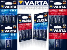 Varta LongLife Power MaxTech Mignon Micro AAA AA 9VBlock Alkaline Batterien  