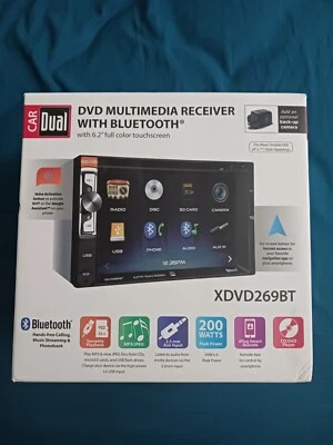 Car Dual DVD Multimedia Receiver With Bluetooth NIB - Image 1 of 4