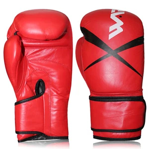 WARX® Premium Quality Real Leather Boxing Gloves Punch Bag Sparring MMA Training - Picture 1 of 5