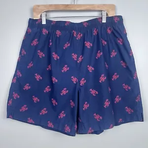 Polo Ralph Lauren Men's 100% Cotton Lobster Print Mesh Lined Swim Trunks Size XL - Picture 1 of 12