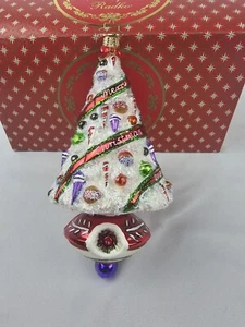 Christopher Radko White Christmas Treasure Tree Ornament 2018 Margo's Gifts - Picture 1 of 10