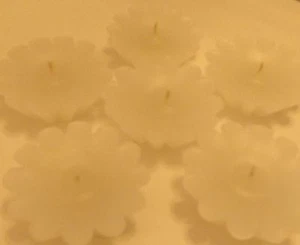 Unscented Floating candle 6 ea per order FREE U.S.P.S. MAIL - Picture 1 of 2