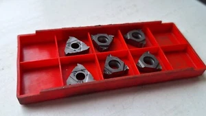 6 Sandvik threading inserts R166.0G-16MM01-200 S10T ( R166 60° 2.0 ISO ext RH - Picture 1 of 2