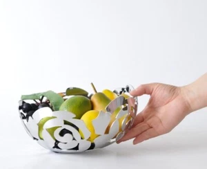 Fruttiera Centrotavola Alessi Made in Italy Design La Rosa Fruit Bowl - Foto 1 di 3