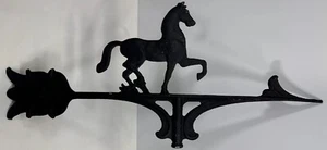Vintage Prancing horse On Arrow Weathervane Barn Fresh Cast Aluminum - Picture 1 of 13