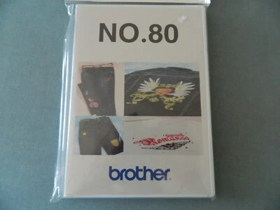 New BROTHER EMBROIDERY DESIGN CARD No 80 Angels, Sweet Romance Made Japan - Image 1 of 4