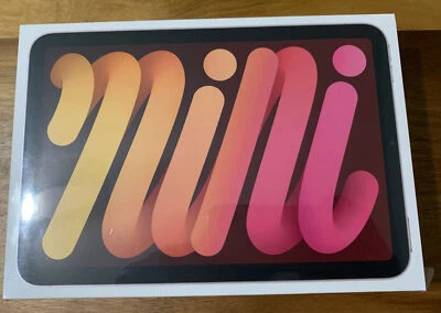  Apple iPad Mini 6th Gen 2021 8.3" Pink 64GB Wifi New Sealed  MLWL3LL/A  - Image 1 of 4