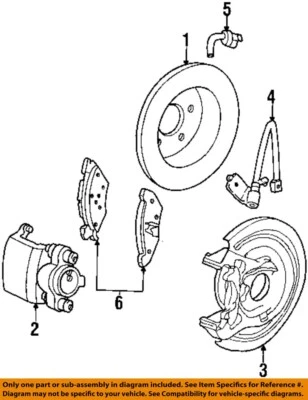 Pinza de freno de disco trasera usada se adapta a: Lincoln 2001 y Town Car trasero grado A Foto 1 de 2