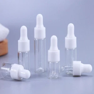 Botella gotero de vidrio pipeta ámbar aceite vacío solución suero gotas para los ojos - Imagen 1 de 14