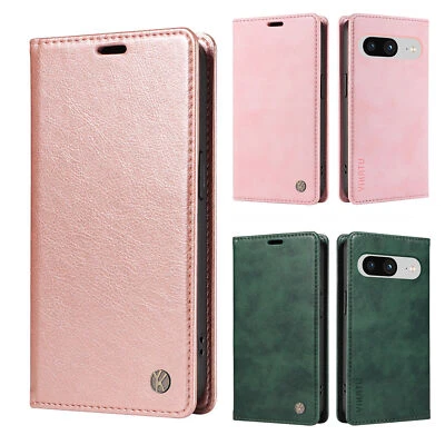 Retro Flip Magnetic Leather Wallet Cover Case For Google Pixel 6 7 8 Pro 6A 7A - Image 1 of 4