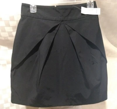 NUEVO CON ETIQUETAS Bebe Mini Falda Plisada Tulipán Talla 8 Algodón Nylon Spandex Negra De Colección Foto 1 de 4