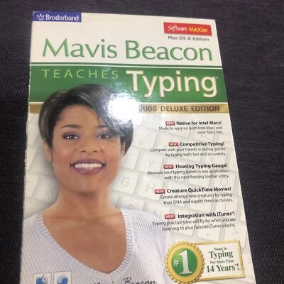 Mavis Beacon Teaches Typing Mac OS C edition Software Mackiev - Image 1 of 4