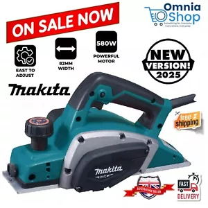 Makita M1901B 580W Electric Planer 82mm MT Series Power Tool Corded Planers Blue - Picture 1 of 9