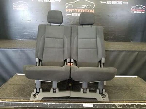 2012 DODGE DURANGO 3RD ROW BLACK CLOTH REAR BACK SEATS TRIM X9 - Picture 1 of 12