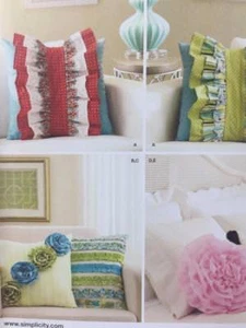 Simplicity Sewing Pattern 1679 Pillows Five Styles Size O/S Uncut - Picture 1 of 3
