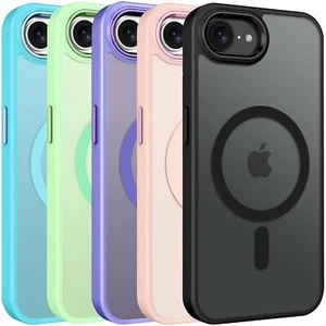 For iPhone 16e Phone Case Magnetic Translucent Slim Shockproof Cover - Picture 1 of 25