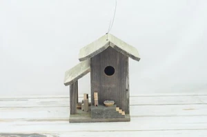 Vogelhaus . Primitives handgefertigtes Vintage Bergungsholz #CT3 - Bild 1 von 8