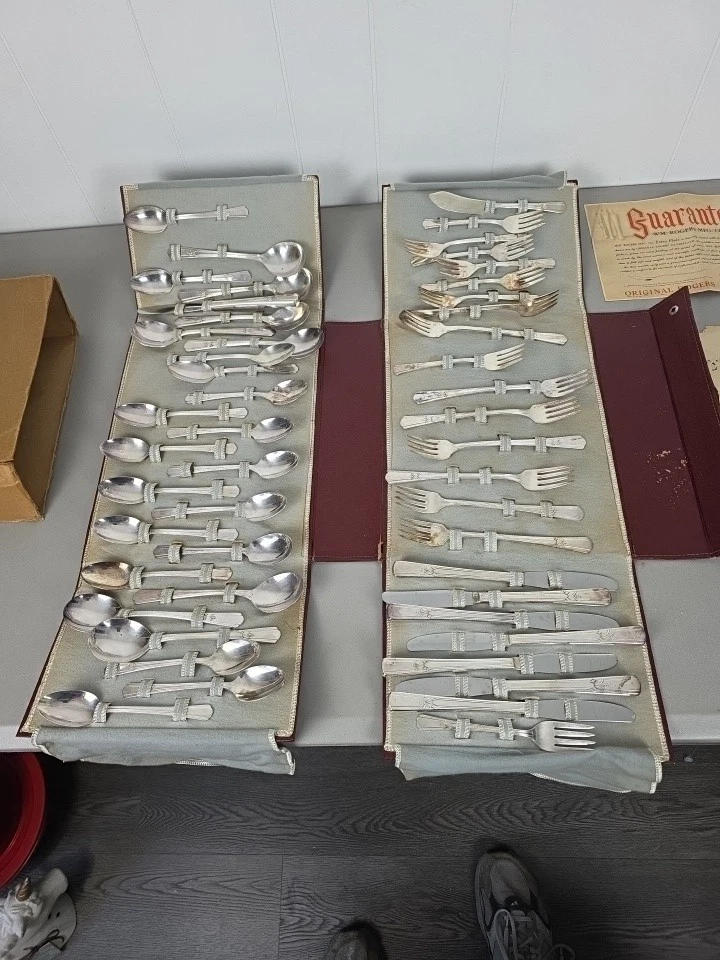 WM ROGERS TRIUMPH PLACA EXTRA ROGERS PLACA DE PLATA 50 PIEZAS Foto 1 de 4