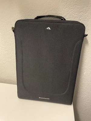 Bolsa para laptop Brenthaven resistente preta até tamanho 13x10 alça zíper bolso fechado - Imagem 1 de 4