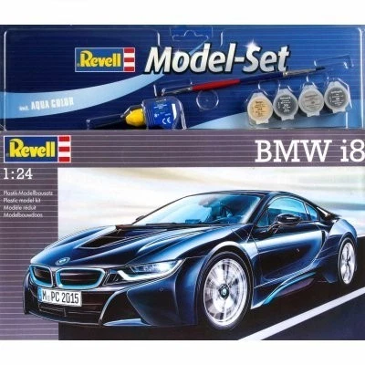 REVELL 67008 MODEL SET BMW I8 MODELLO REVELL CON ACCESSORI BASE 1/24 - Immagine 1 di 1