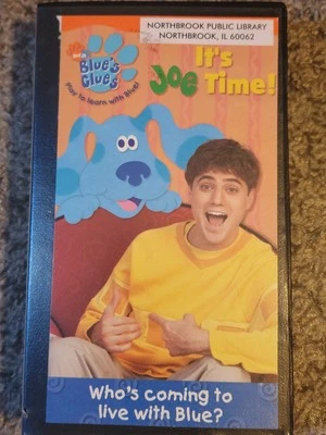 Vintage Blue’s Clues It’s Joe Time (VHS, 2002) Nickelodeon Nick Jr. Rare Tested - Image 1 of 4