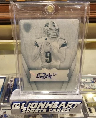 MATTHEW STAFFORD 2012 Topps Supreme Auto  Cyan 1/1 Printing Plate Rams LIONS 🔥 - Image 1 of 2