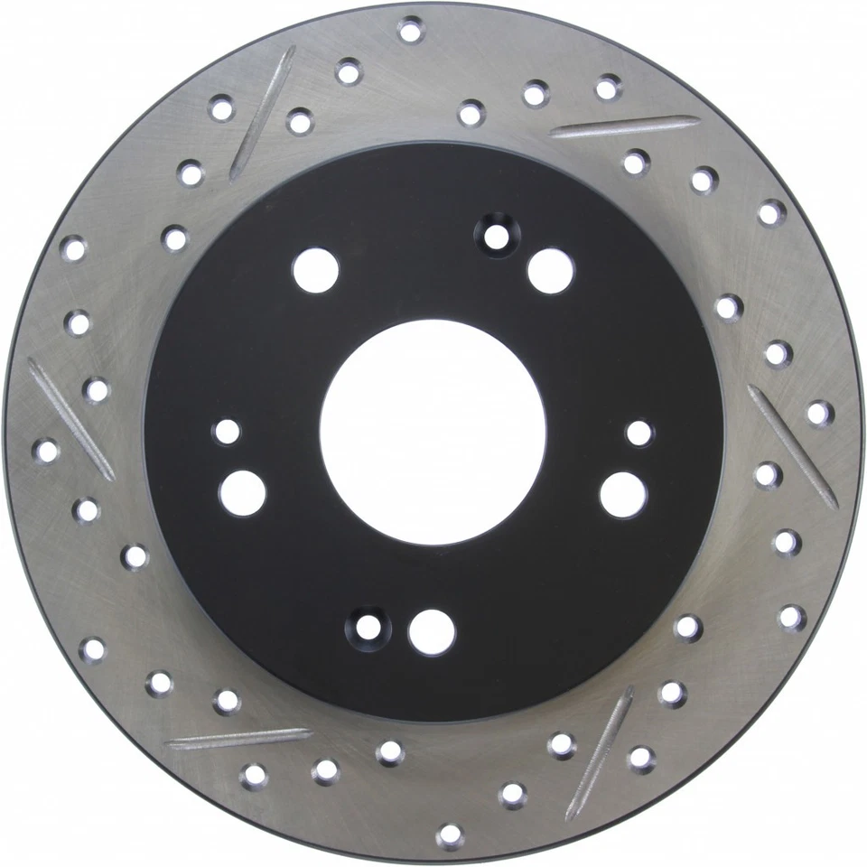 StopTech For Honda Civic Ex/Si 2006-2015 Slotted & Drilled Brake Rotor Rear - Image 1 of 4