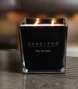 Sand + Nebel Sojawachsmischung Kerze Feu de Bois 1,6 kg (57 oz) Gummideckel - Bild 1 von 3