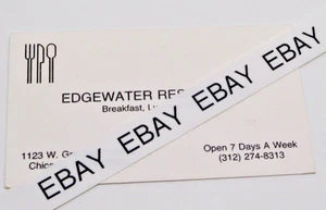Edgewater Restaurant Diner Business Card 1123 W. Granville Av Chicago, IL 60660  - Picture 1 of 1